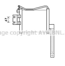 AVA QUALITY COOLING Öljynjäähdytin, autom. vaihteisto HY3331